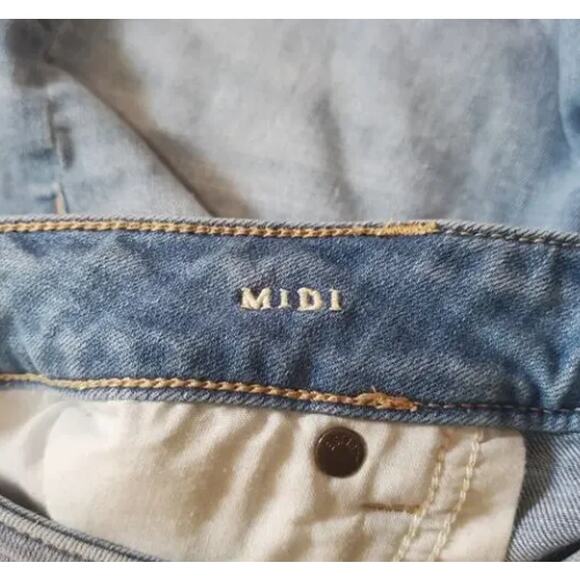 American Eagle Midi Shorts Light Super Stretch X Mom Short Size 10 - Picture 4 of 6